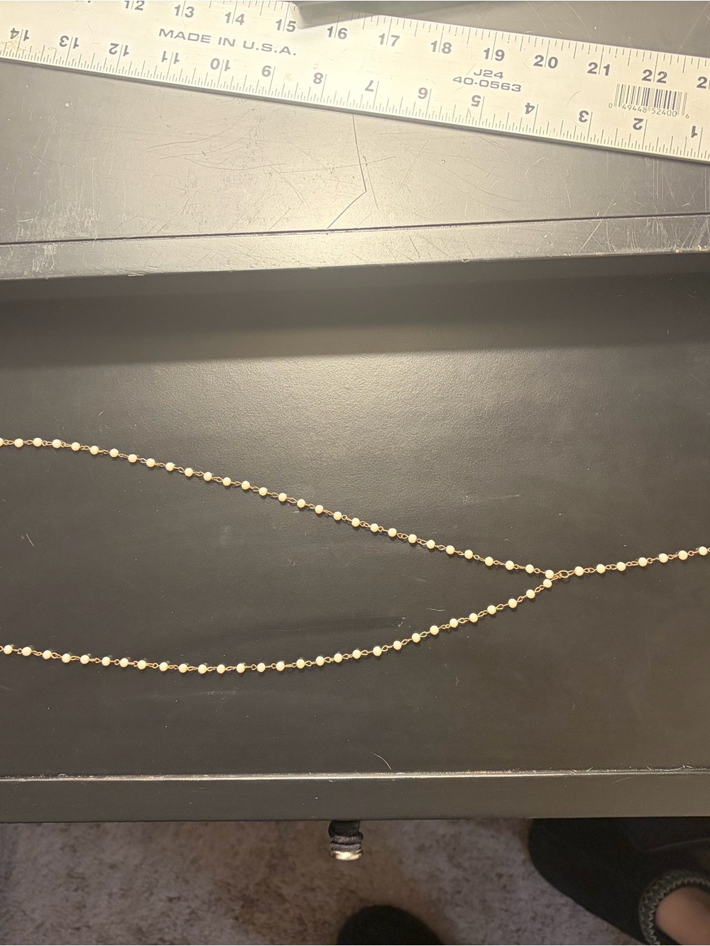 Gold Beaded Layered Necklace - Unbranded